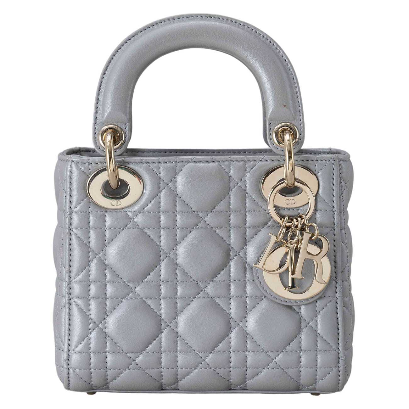 CHRISTIAN DIOR(USED)크리스찬디올 램스킨 레이디디올 미니